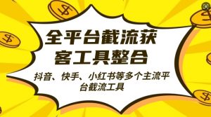 全平台截流获客工县整合全自动引流,日引2000+精准客户【揭秘】-水滴知识网