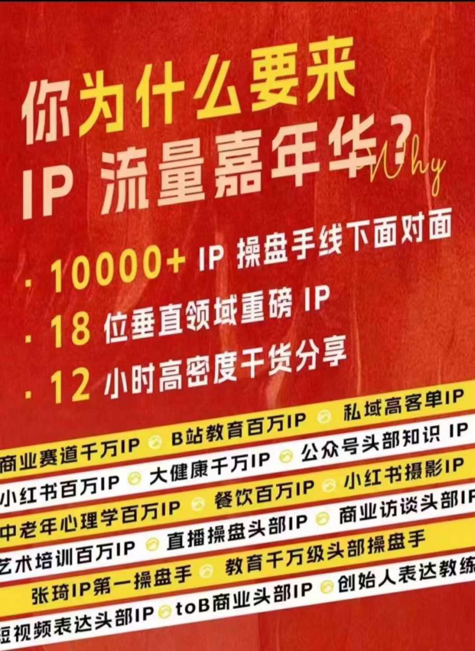群响IP流量嘉年华，​现场视频+IP江湖2024典藏版PPT-水滴知识网