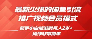 闲鱼引流推广影视会员,0成本就可以操作,新手小白月入过W+【揭秘】-水滴知识网