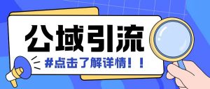 全公域平台,引流创业粉自热模版玩法,号称日引500+创业粉可矩阵操作-水滴知识网