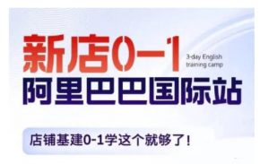 阿里巴巴国际站新店0-1,店铺基建0-1学这个就够了-水滴知识网