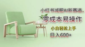 小红书减肥AI新赛道,零成本易操作,日入多张,小白轻松上手【揭秘】-水滴知识网