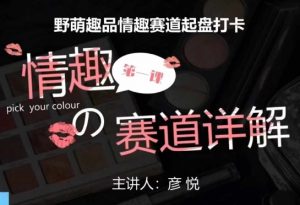 比高社群：情趣赛道训练营，野萌趣品情趣赛道起盘打卡，市场刚需项目-水滴知识网