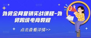 外贸全网营销实战课程-外贸跨境电商教程-水滴知识网