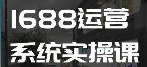 1688高阶运营系统实操课,快速掌握1688店铺运营的核心玩法-水滴知识网
