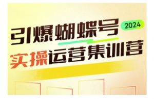 引爆蝴蝶号实操运营,助力你深度掌握蝴蝶号运营,实现高效实操,开启流量变现之路-水滴知识网