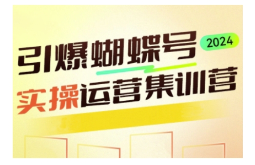 引爆蝴蝶号实操运营,助力你深度掌握蝴蝶号运营,实现高效实操,开启流量变现之路-水滴知识网