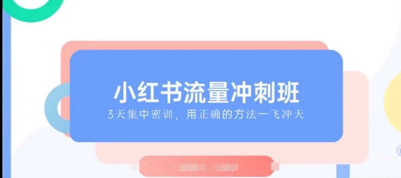 小红书流量冲刺班2025,最懂小红书的女人,快速教你2025年入局小红书-水滴知识网