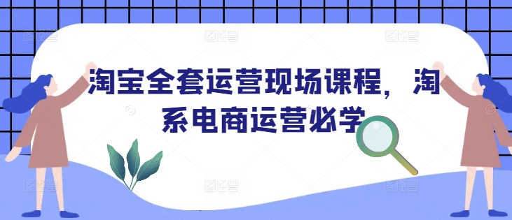 淘宝全套运营现场课程,淘系电商运营必学-水滴知识网