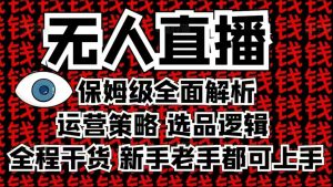 2025无人直播这么做就对了，保姆级全面解析，全程干货，新手老手都可上手-水滴知识网