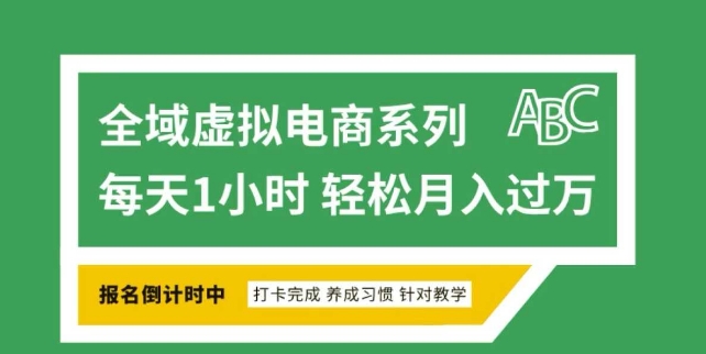 全域虚拟电商变现系列,通过平台出售虚拟电商产品从而获利-水滴知识网