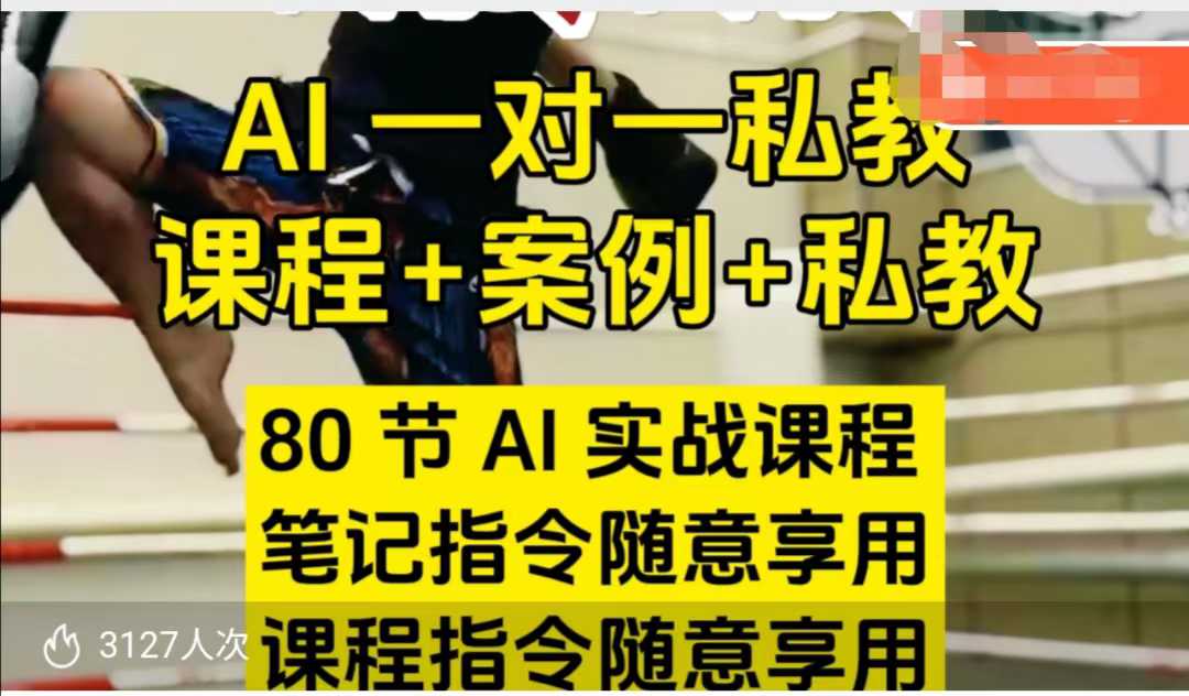 AI指令实战课,课程+案例,80节AI实战课程,笔记指令随意享用,课程指令随意享用-水滴知识网