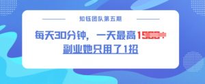 副业她只用了1招,每天30分钟,无脑二创,一天最高1.5k-水滴知识网