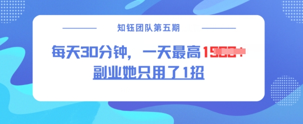 副业她只用了1招,每天30分钟,无脑二创,一天最高1.5k-水滴知识网