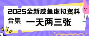 2025全新闲鱼虚拟资料项目合集，成本低，操作简单，一天两三张-水滴知识网