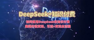如何使用DeepSeek在知识付费赛道价值变现,引流+变现全流程-水滴知识网