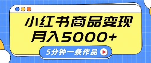 小红书字幕作品玩法，商单变现月入5k+，5分钟一条作品-水滴知识网