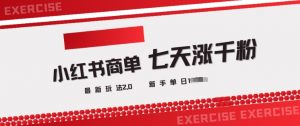 小红书商单2.0最新玩法，3天涨千粉单日变现多张-水滴知识网