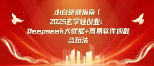 小白逆袭指南，2025玄学轻创业：Deepseek大数据+周易算法的融合玩法-水滴知识网