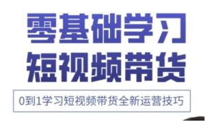 快手运营+高阶剪辑实战课,0到1学习短视频带货全新运营技巧-水滴知识网