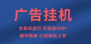 广告挂G全自动5张+项目，操作简单，小白轻松上手【揭秘】-水滴知识网