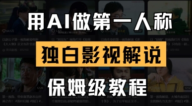 用AI做第一人称独白影视解说，手把手教学，保姆级教程-水滴知识网