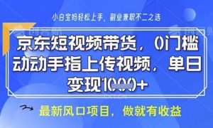 京东短视频代运营，不需要拍剪视频，不需要直播，全程喂饭，小白轻松上手，稳定月入8k【揭秘】-水滴知识网