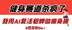 健身赛道杀疯了？我用AI复活貂蝉做瘦身操，3周涨粉8W-水滴知识网