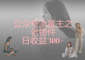 公众号流量主之老物件日收益300+-水滴知识网