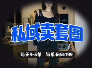 私域卖套图每天3-5单，每单利润99-水滴知识网