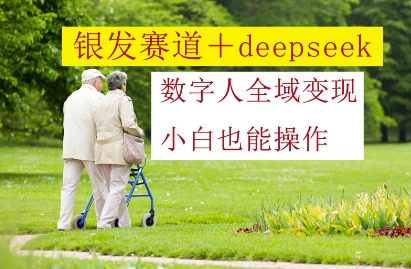 银发赛道+deepseek数字人全域变现,小白也能操作-水滴知识网