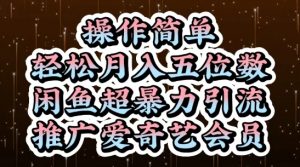闲鱼超暴力引流推广爱奇艺会员，操作简单，轻松月入5位数-水滴知识网