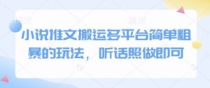 小说推文搬运多平台简单粗暴的玩法，听话照做即可-水滴知识网