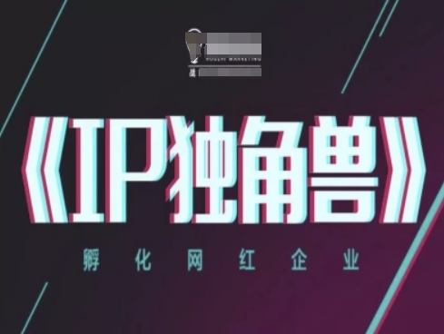 IP独角兽，孵化网红企业，ip教程-水滴知识网