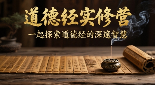 道德经实修营,一起探索道德经的深邃智慧-水滴知识网
