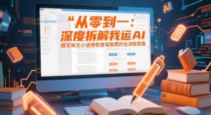 从零到一：深度拆解我运用AI撰写爽文小说挣取首笔稿费的全流程思路-水滴知识网