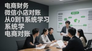 电商财务微信小店对账,从0到1系统学习电商对账-水滴知识网