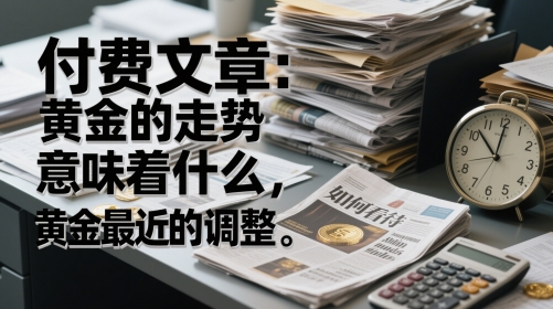 付费文章:黄金的走势意味着什么,如何看待黄金最近的调整-水滴知识网