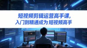 短视频剪辑运营高手课，入门到精通成为短视频高手-水滴知识网