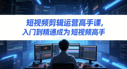 短视频剪辑运营高手课，入门到精通成为短视频高手-水滴知识网