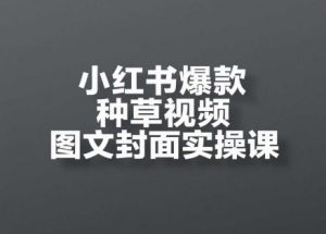 小红书爆款种草视频图文封面实操课,开店、选品、引流、变现全流程-水滴知识网