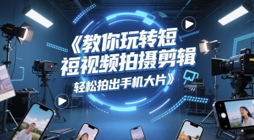 教你玩转短视频拍摄剪辑,轻松拍出手机大片-水滴知识网