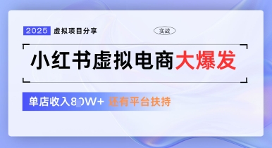 小红书虚拟电商项目，平台大力免费流量扶持，低门槛1拖3玩法-水滴知识网