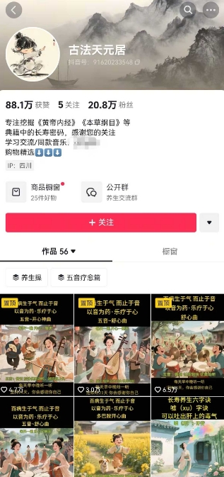 古法五音养生教程,五音疗愈的视频的制作方法,2-4小时就能学会,作者10天涨粉10W-水滴知识网