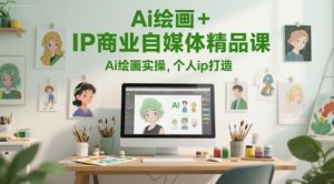 Ai绘画+IP商业自媒体精品课,Ai绘画实操,个人ip打造-水滴知识网
