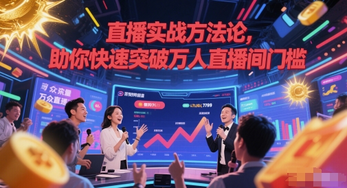 直播实战方法论,助你快速突破万人直播间门槛-水滴知识网