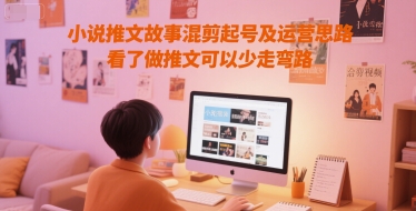 小说推文故事混剪起号及运营思路，看了做推文可以少走弯路-水滴知识网