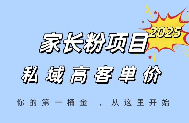 家长粉项目,一个可以长期变现暴利项目,私域高客单价,轻松完成你的人生第一桶金-水滴知识网