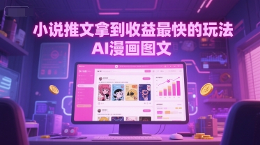 小说推文拿到收益最快的玩法,AI漫画图文-水滴知识网