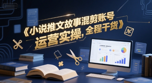 小说推文故事混剪账号运营实操，全程干货-水滴知识网